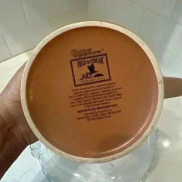 Field & Stream Mug Cup Brown Large Stoneware Soup Coffee Outdoor Adventu… - Picture 8 of 8